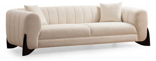 Диван за 3 места Дина Крем 255x75 см