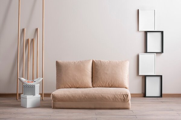 Разтегателен диван за 2 места Isra Пърсика 130x30 см