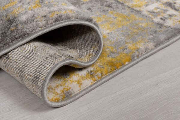 Килим Wonderlust Сив/Жълт Охра 120X170 см, Flair Rugs