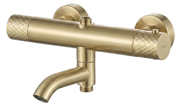 Душ система с Термостат Rea Lungo Diamond Gold Brush