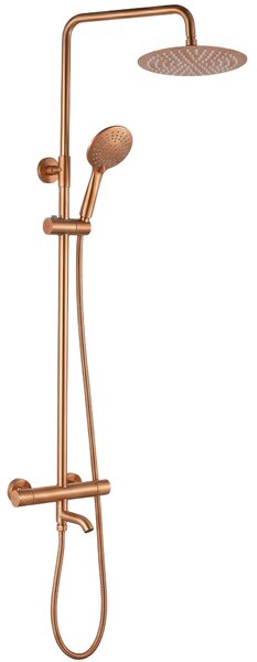 Душ система с Термостат Rea Lungo Diamond Copper Brush