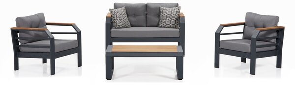 Комплект за градина Assento 211S Сив 67x137x77 см