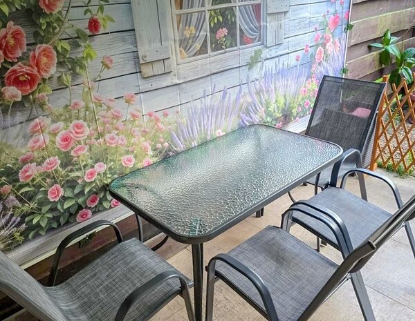 Градинска маса Ensure Сива 120x80x70 см