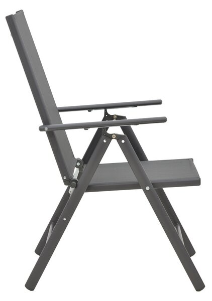 Стол за градина Candor Сив 65x56x106 см