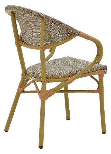 Стол за градина Isaia Сив 57x57x83 см