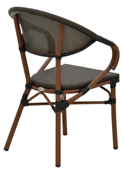 Стол за градина Исая Черен 57x57x83 см