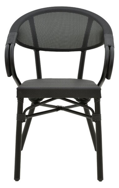 Стол за градина Исая Черен 57x57x83 см