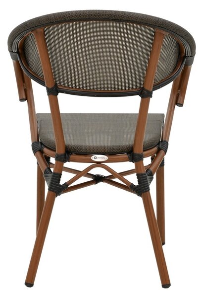 Стол за градина Исая Черен 57x57x83 см