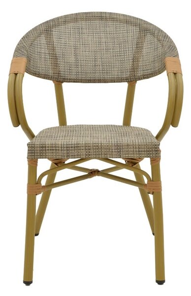 Стол за градина Isaia Сив 57x57x83 см