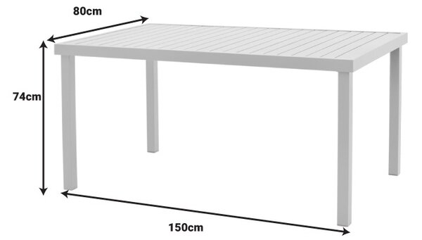 Херсон-Клитон Pako World Антрацит 150x80x74 cm, Комплект градинска маса и столове от 5 части Херсон-Клитон Pako World Антрацит 150x80x74 cm