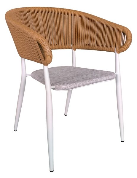 Стол за градина Raven Бял 57x62x78 см