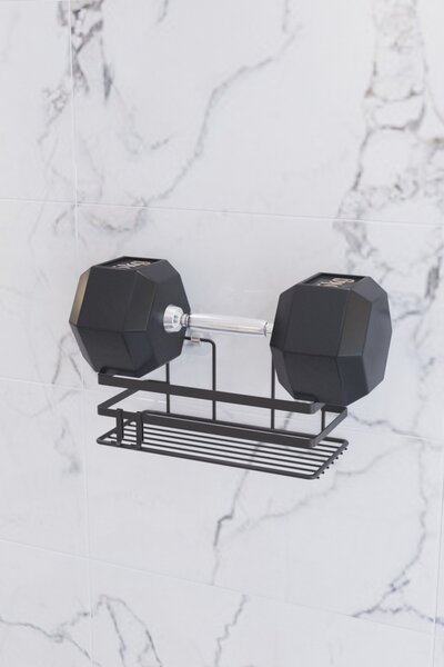 Рафт за баня SB007K Черен 27.5x8.5x8.5 см