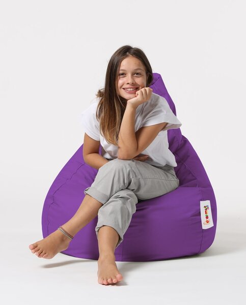 Градински пухен фотьойл Drop Violet 80x80x33 см