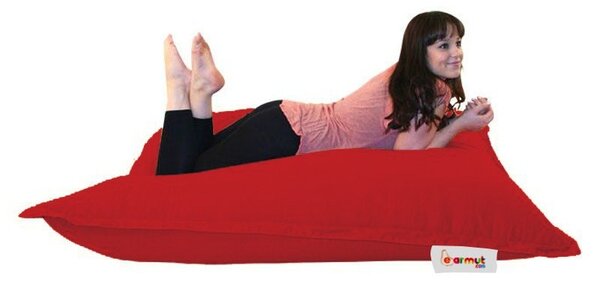 Градински пухен фотьойл Cushion Червен 100x100x20 см