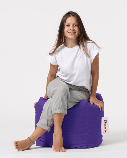Пуф табуретка за градина Square Violet 45x45x45 см