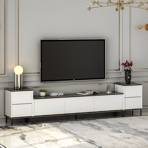 ТВ конзола Imaj Бяла 180x45.2x35 см