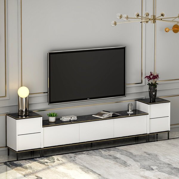 ТВ конзола Imaj Бяла 180x45.2x35 см
