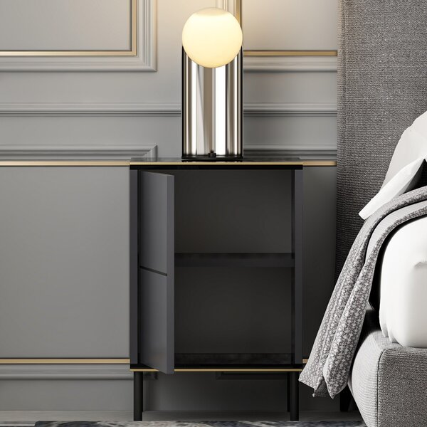 Нощно шкафче Imaj Антрацит 40x60x35 см