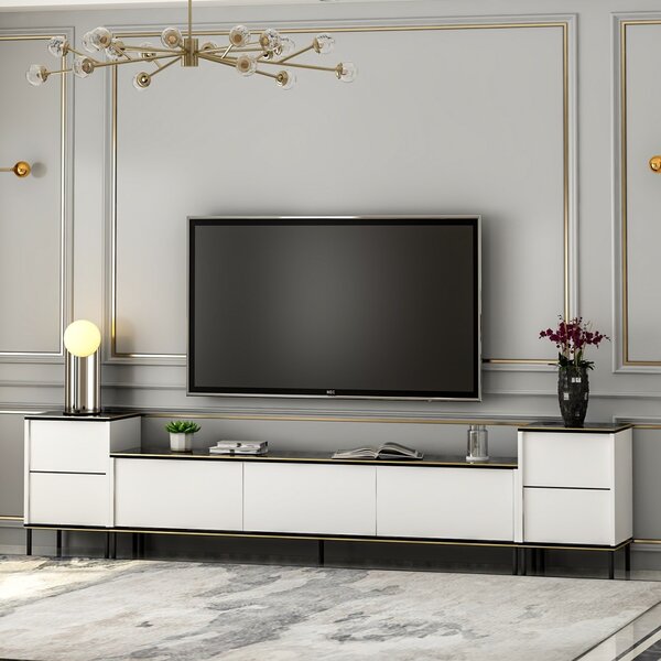 ТВ конзола Imaj Бяла 180x45.2x35 см