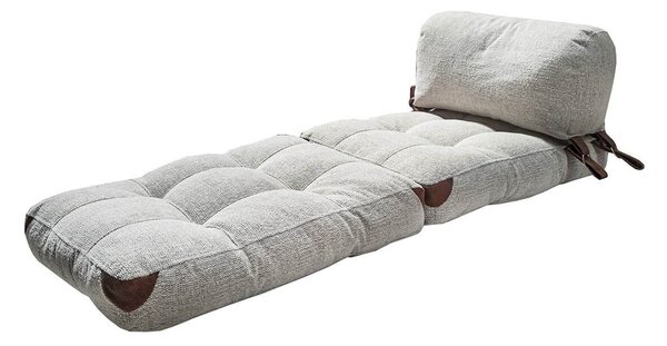 Разтегателен фотьойл Fold Сив 160x80x70 см