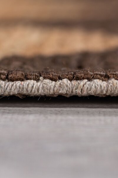 Килим, Effie Diamond Jute Flair Rugs, тъмнокафяв, 160x230 см