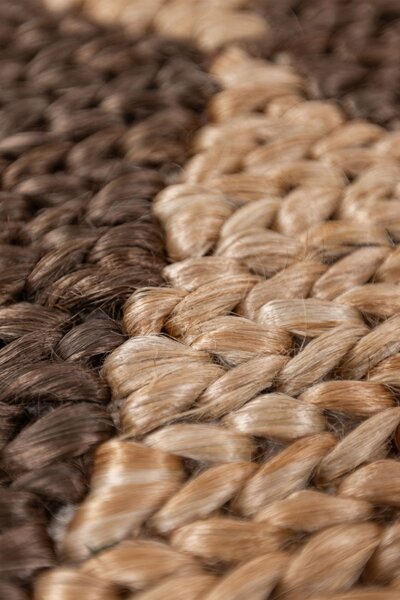 Килим, Effie Diamond Jute Flair Rugs, тъмнокафяв, 160x230 см