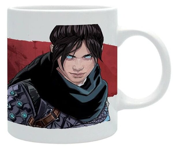 Чаша ABYstyle Apex Legends Wraith, 320ml, керамика, бяла