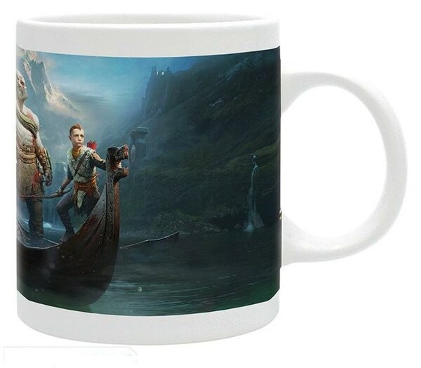 Чаша ABYstyle God of War Key Art, 320ml, керамична, разноцветна