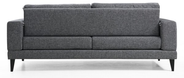 Разтегателен диван за 3 места Nordic Тъмен сив 210x90x85 см