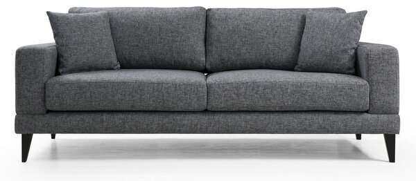 Разтегателен диван за 3 места Nordic Тъмен сив 210x90x85 см
