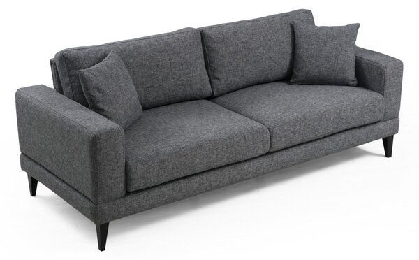 Разтегателен диван за 3 места Nordic Тъмен сив 210x90x85 см