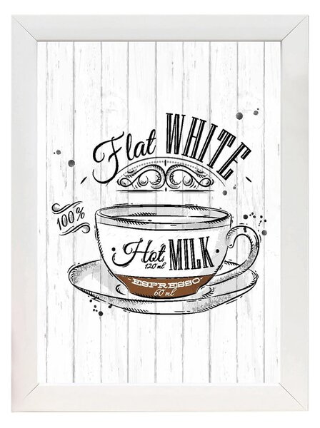 Картина 24x29 cm Flat White - Wallity