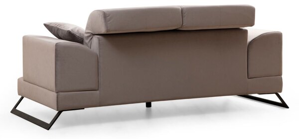 Диван за 2 места Frido Светлосив 185x100x92 см