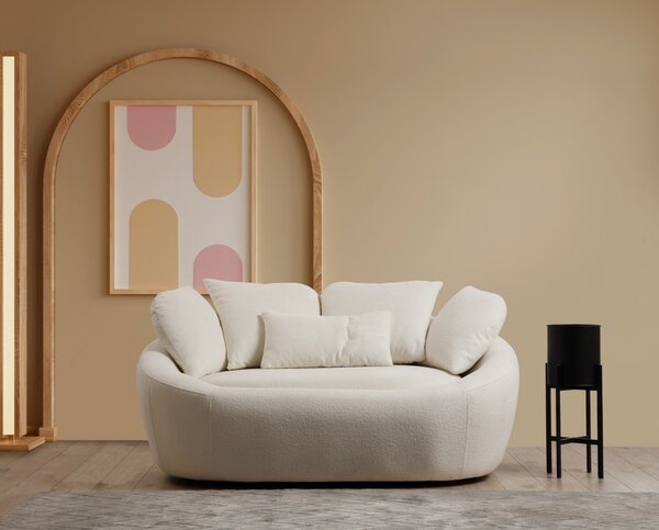 Диван за 2 места Midye Крем 155x120x67 см