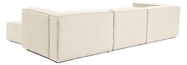Ъглов диван десен ъгъл Fora Ecru 296x185x66 см