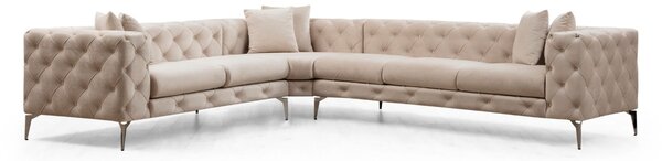 Ъглов диван десен ъгъл Como Ecru 310x70x270 см