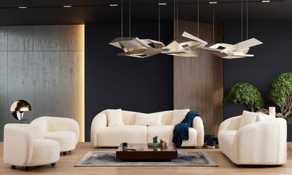 Диван за 3 места Венеция Крем 236x76x91 см