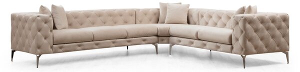 Ъглов диван ляв ъгъл Como Ecru 310x70x270 см