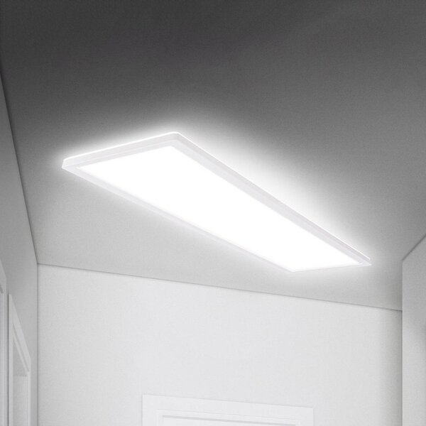 Briloner Панел Move LED, сензор, 98 x 20 cm, IP44, пластмаса, бял, Бял, Коридор, Пластмаса