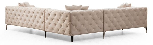 Ъглов диван десен ъгъл Como Ecru 310x70x270 см