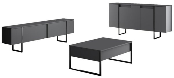 Конзола Лукс Антрацит 160x35x80 см
