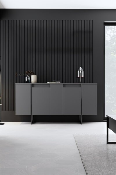 Конзола Лукс Антрацит 160x35x80 см