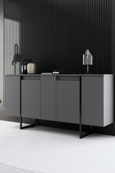 Конзола Лукс Антрацит 160x35x80 см