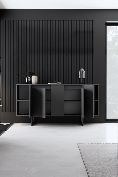 Конзола Лукс Антрацит 160x35x80 см