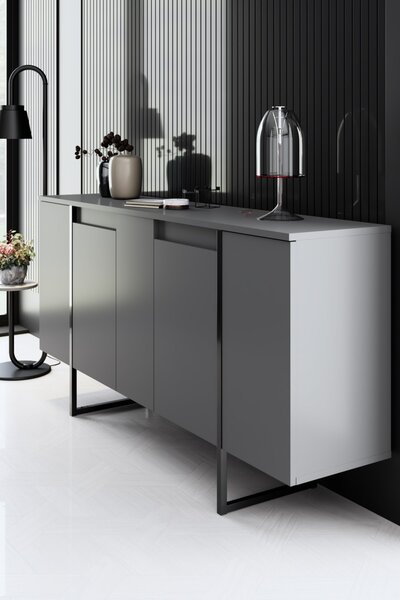 Конзола Лукс Антрацит 160x35x80 см