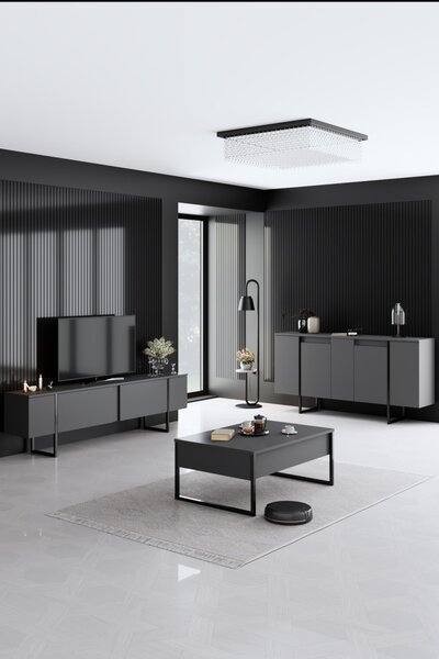 Конзола Лукс Антрацит 160x35x80 см