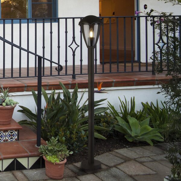 Searchlight Осветление за пътеки Bluebell, IP44, черна, височина 97 cm, метал, Затъмняване, Черен, Алуминий