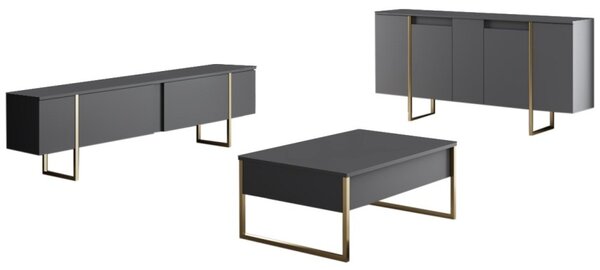 Конзола Лукс Орех 160x35x80 см