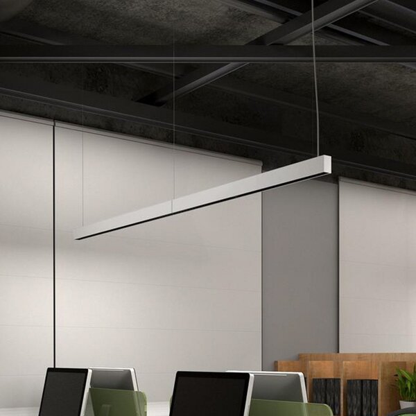 DOTLUX LED висящо осветление STYLEfree, бяло, 118 cm 50 W 4 000 K, Бял, кабинет / офис, Алуминий, Модерен