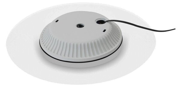 DOTLUX LED лампа за таван MOONBASE сребриста Ø 37 cm алуминий/акрил CCT, Металик, Дневна/трапезария, Алуминий, Модерен